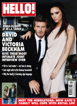 caroline hedley hello magazine the beckhams