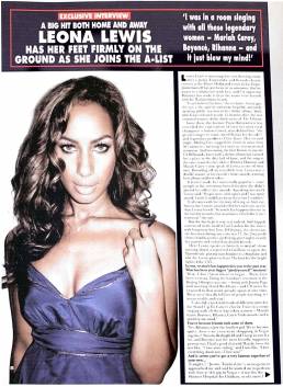 Caroline Hedley Leona Lewis clip